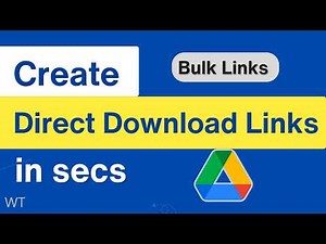 How to Create Direct Download Links in Google Drive | Bulk & Automatic Links
