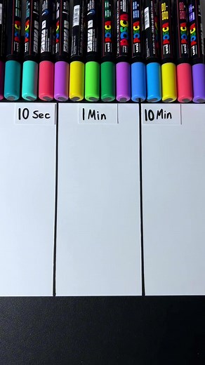Colorful Posca Art Drawing: Cute Goat Cartoon