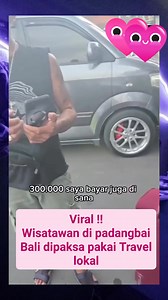 Turis dipadangbai Bali diperas Rp 1.000.000 dipaksa pakai travel lokal padahal sudah pesan Online dan bayar seharga Rp 300.000, ketika direkam diancam HP mau dihancurkan #padangbaiBali #Bali #Turis | Olomian Tambunan