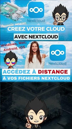 ☁️ Créez votre Cloud Privé avec NextCloud avec un Raspberry Pi en 2024 #shorts