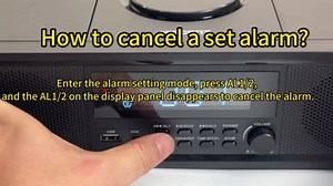 Retro Bluetooth CD Player with Alarm Clock & FM Radio - 20W Stereo Speakers, Top-Loading Design, Dual Alarms, USB/AUX Input, Remote Control - for Bedroom, Home & Office