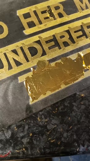 28 reactions | Cleaning off some excess Gold Leaf. A little throwback to a few years ago  #handpainted #alwayshandpaint #traditionalskills #traditional #painting #signwriting #lettering #goldleaf #goldleafart #traditionaljobs | H. Harris Signwriting Services. | Facebook