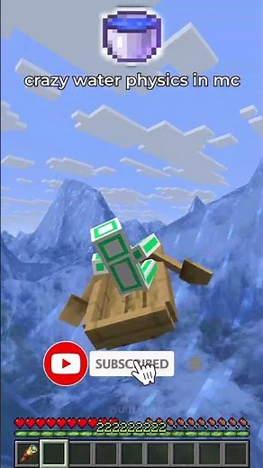 realistic water physics in minecraft 😭🙏🥀