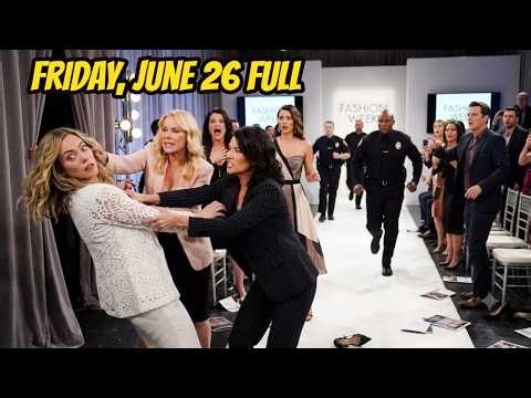 BB Friday, June 26 Full | The Bold and the Beautiful 6-26-2026 Spoilers Full