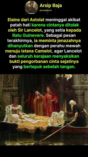 Cinta yang Berakhir di Camelot: Duka Elaine untuk Lancelot #art #history #painting