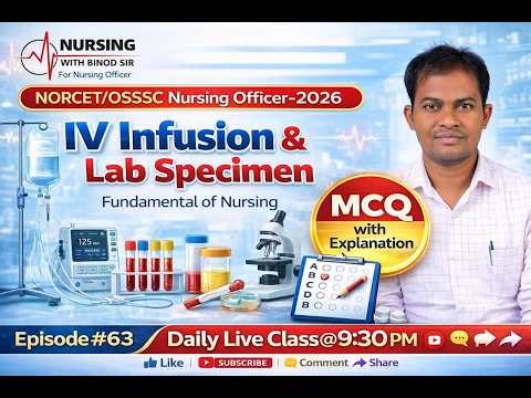IV Infusion & IV Flow Rate Calculation | Nursing Officer Exam