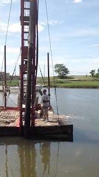 Straightening & Re-setting Berth Piling Marine Pile Driving