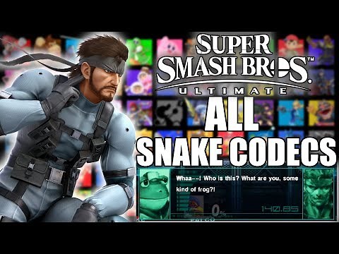 ALL SNAKE CODEC CONVERSATIONS in Super Smash Bros. Ultimate