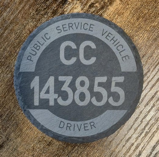 Vintage PSV Bus Badge Slate Coaster – Custom Engraved Driver or Conductor - Etsy