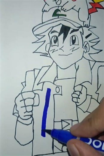 Drawing Ash Ketchum 🔥