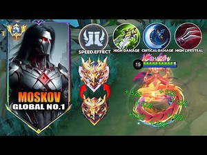 Top Global Moskov Best 1 Hit Build 2025! Broken Build (most recommend to all moskov players) MLBB!!