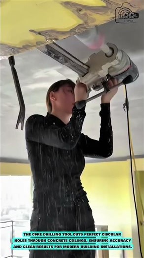 Core Drilling Tool: Precise Ceiling Hole Making Process #innovationtools