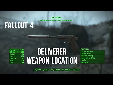 Fallout 4 Legendary Weapon Location - Deliverer Pistol