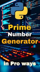 Prime Number Generator in Python | Pro Level Code with yield 🔥⚡ #shorts