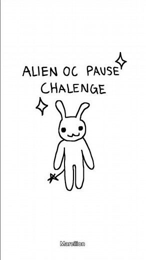 Alien OC pause challenge #oc #art #challenge #pause #shorts