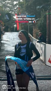 🥇 ANNE-LISE ROUSSET | CHAMPIONNE DE FRANCE DE TRAIL LONG 📈 6 heures et 29 minutes d’effort de Anne-Lise Rousset Séguret (🇫🇷) pour être sacrée championne de France de trail long ! C’était ce dimanche dans la Cité de Pierres. Direction les mondiaux de trail en Autriche au moins de juin 2023 🙆‍♀️ | RUN'IX