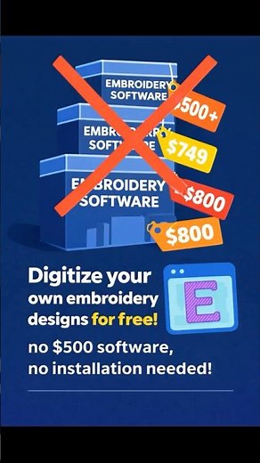 Free embroidery digitizing software in your browser