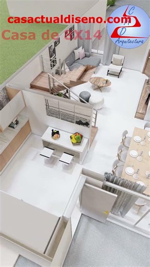 Casa de 8x14 DOS Plantas 4 RECAMARAS #arquitectura #casasecologicas #casa