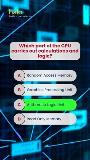 Halo Tuition Academy on Instagram: "🖥️ GCSE Computer Sci Quiz Time! 💡 Think you understand the Architecture of the CPU? 🤔 Perfect for GCSE students who want to revise smartly, spot gaps early, and feel more secure before mocks and exams. Small steps like this can make a big difference! 🚀 👉 Watch the reel, try the quiz, and comment your score below! 👥 Tag a friend who’s revising Computer Science with you #GCSEComputerScience #CPUArchitecture #GCSERevision #ExamReady #HaloTuition"