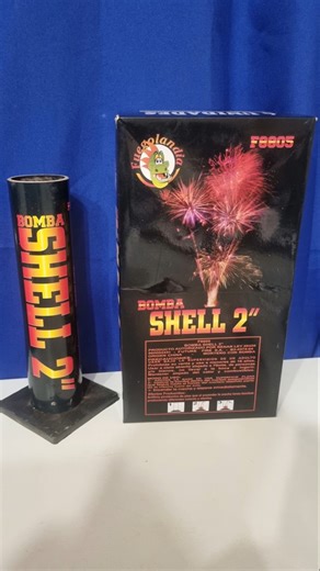 Shell 2" Color - Fuegolandia. Efecto Rojo. #pirotecnia #fireworks