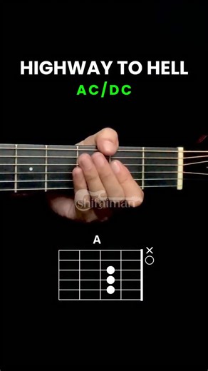 AC/DC - Highway To Hell #guitarchords | ShifaIman