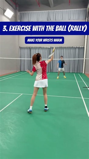 3 step warm up method for badminton