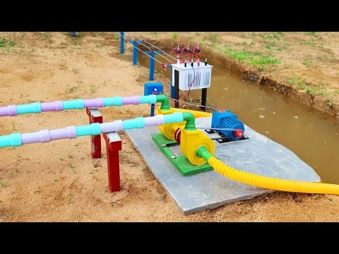 DIY Mini Water Pump | Electric Transformer Powered | Motor Water Pump | Science Project