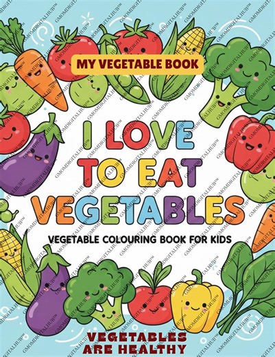 Vegetable Coloring Pages for Kids, Educational Montessori Printable Activity, Cute Vegetable Coloring Book, Veggies Sheets(digital Download) - Etsy