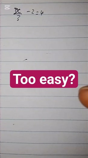 Quick algebra test ⚡