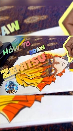 “Zenitsu Thunder Clap & Flash Drawing ⚡🔥 | Demon Slayer Art”#zenitsu#demonslayer#anime #art#drawing