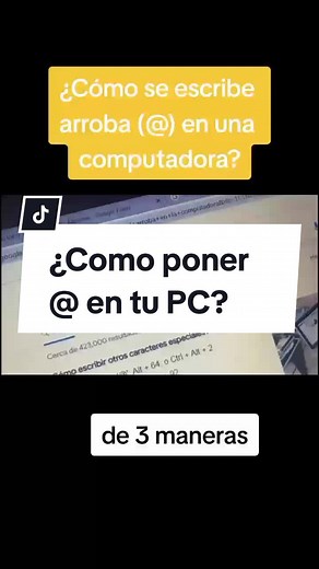 Cómo poner @ en tu PC