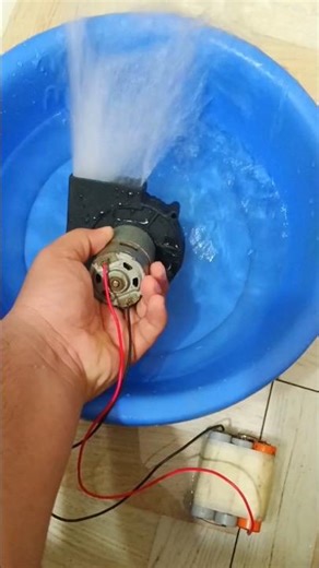 🔥775 DC motor high pressure water pump testing.#motor #pump #diy #shorts