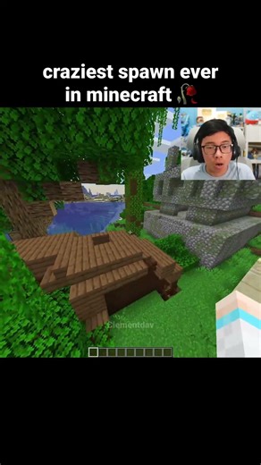 Minecraft Craziest Spawn Seed Moment