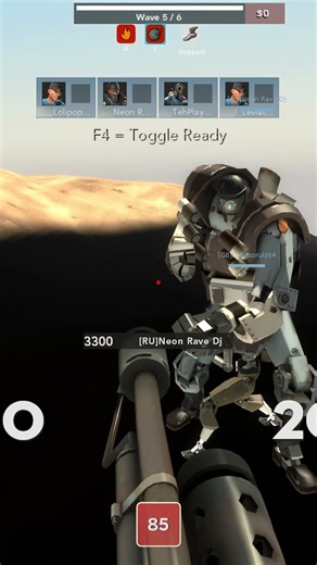 Giant Robot Pyro during Preround