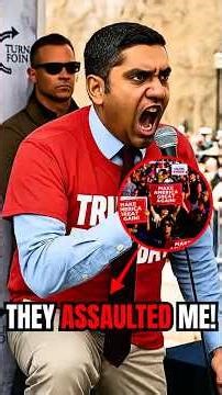 MAGA Supporter VIOLENTLY Assaulted by Radical Leftist Teacher! #debate #charliekirk #shorts