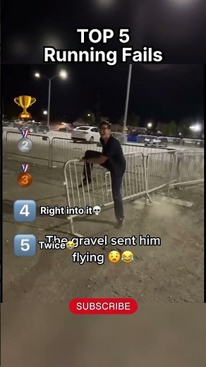 Ranking the funniest running fails out there, and the last one is so hilarious😭Drop down your fav!