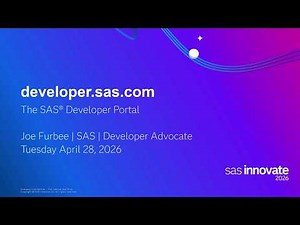 Reintroducing the SAS Developer Portal: One Stop For All Devs