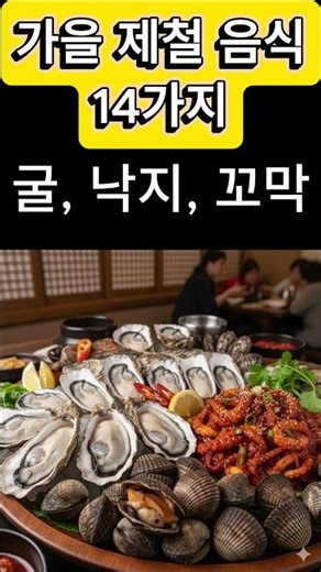 가을 제철 음식 14가지