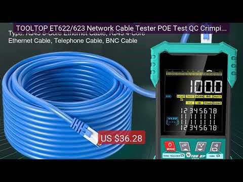 TOOLTOP ET622/623 Network Cable Tester POE Test QC Crimping Breakp... — Best Deal 2026 | Shop Now!