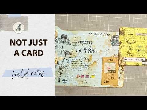🌿 From Index Cards to Vintage Nature Junk Journal ID Cards 🇬🇧