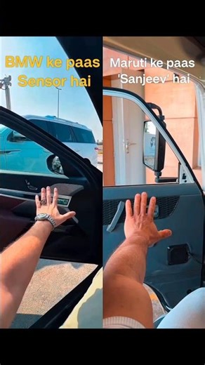BMW Gesture Control vs Maruti 800 Legend 😂🚗 #Shorts