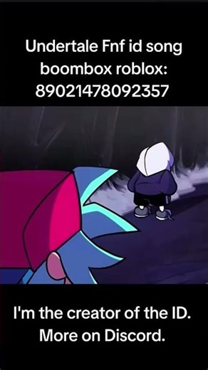 Undertale Fnf id song boombox roblox #роблокс #boombox #roblox #undertale #music #song #fnf #sans