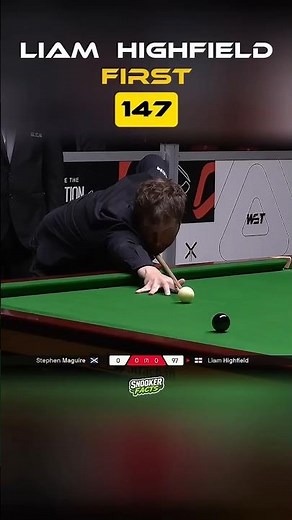 Liam Highfield made his first🎯 professional 1️⃣4️⃣7️⃣ #shorts #snooker #shortsfeed #shortsvideo