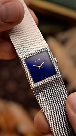1970s Piaget Lapislazuli in 18k white gold with hobnail finish von head to toe 😮‍💨 #watch #piaget