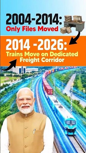 From Zero KMs in 10 years to 2800 KMs of freight corridor in 8 years | #shorts