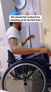 My wheelchair husband try standing for the first time | SobandTed STsquad