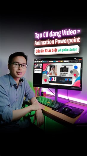 Làm CV bằng #PowerPoint là xưa rồi, thiết kế Video Animation mới thực sự tạo dấu ấn khác biệt‼️ 9Slide @topfans | 9Slide - Khóa học thiết kế Powerpoint dành cho Thuyết trình và Truyền thông