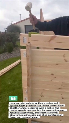 Watch Genius Wooden Wall Locking System!