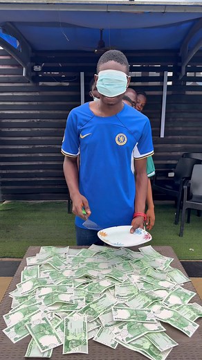 Blindfold Challenge: Money Scooping Game Fun