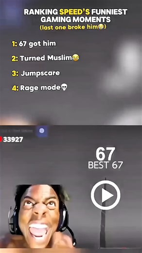 Ranking Speed's Funniest Gaming Moments (last one broke him😭) #ishowspeed #shorts